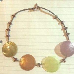 Delicate shell and bead necklace
